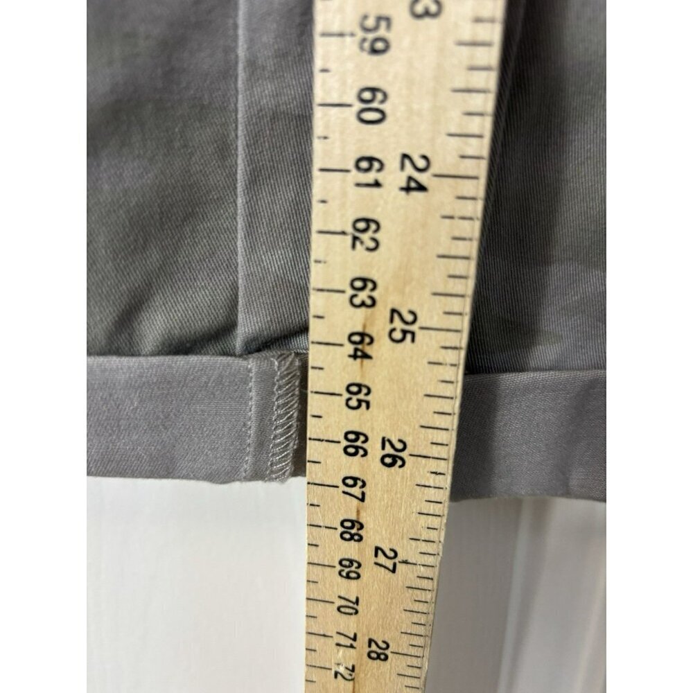 J. Jill Women Size 6 Pants Gray Green Subtle Camo Slim Straight Chinos Stretch - Picture 2 of 6